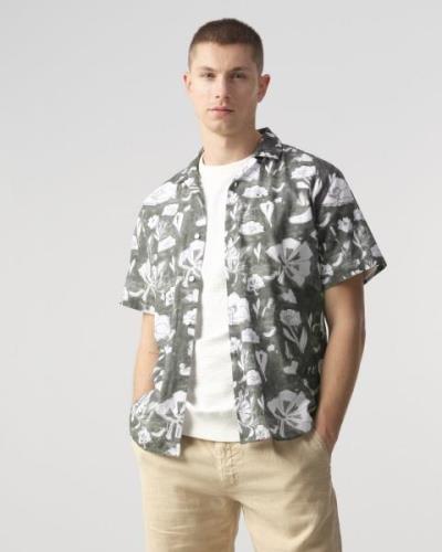 J.C. Rags Elvis floral casual overhemd met korte mouwen