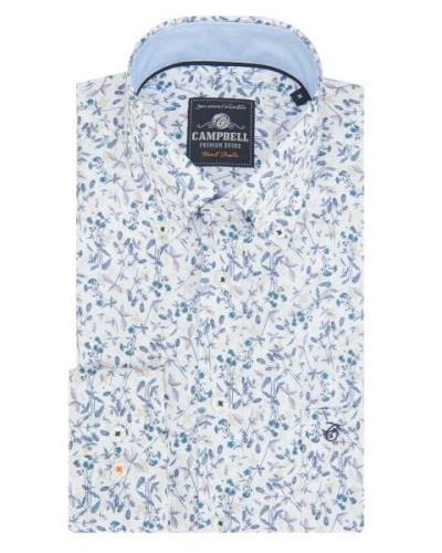 Campbell Classic casual overhemd met korte mouwen