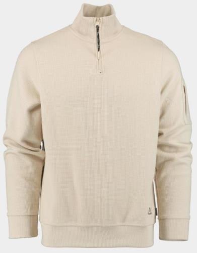 Supply & Co Pullover halvar waffle halfzip 24312ha73/186 feather grey