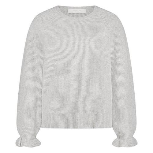 Nukus Fw24066 21 fancy pullover sleeve light grey