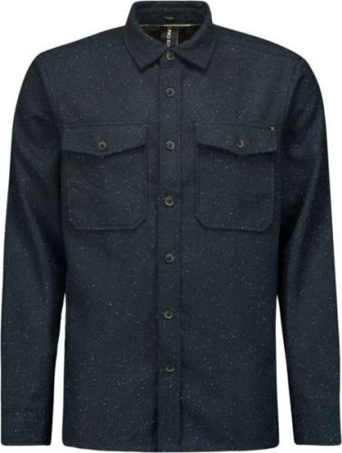 No Excess Overshirt button closure melange night