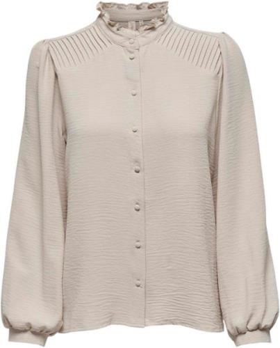 Only Onlmette ls pleat shirt wvn moonbeam