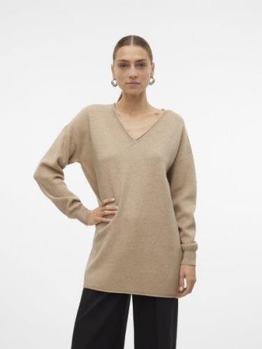 Vero Moda Vmgold roll ls long v-neck pullover