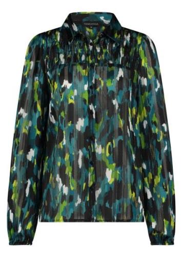 Tramontana Blouse print petrols