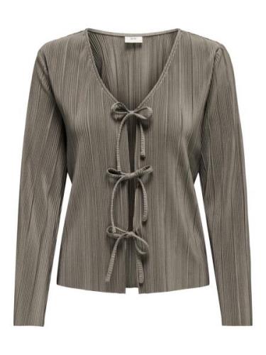 Jacqueline de Yong Jdybravo ls tie pleat top jrs taupe