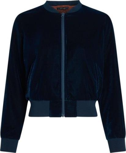 King Louie Bessie jacket gamine velvet pond blue