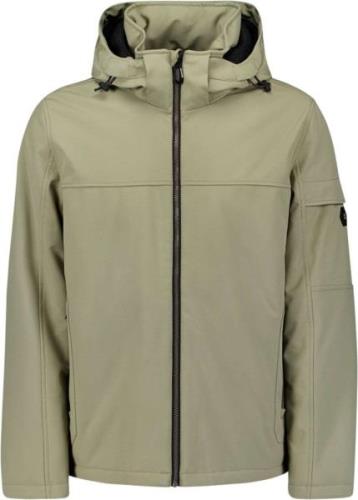 No Excess Jacket short fit hooded softshell s smoke