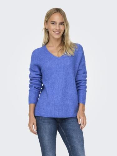 Only Onlcamilla v-neck l/s pullover knt