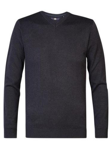 Petrol Industries M-3040-kwv200 knitwear v-neck basic navy