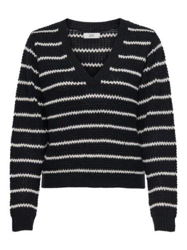 Jacqueline de Yong Jdyellen l/s v-neck stripe pullover