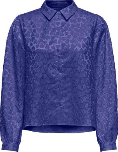 Only Onlvicki ls shirt wvn clematis blue/hearts