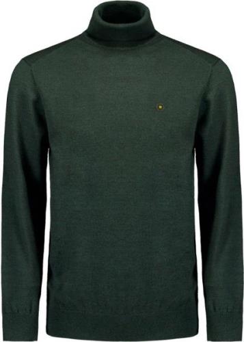 No Excess Pullover rollneck 2 coloured melang dark green