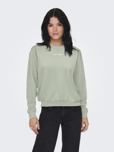 Only Onltanja l/s foil o-neck box swt