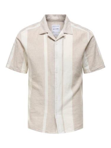 Only & Sons Onscaiden ss stripe linen resort no zand dessin