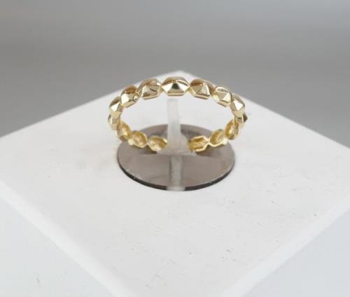 Christian 14 karaat gouden blokjes ring