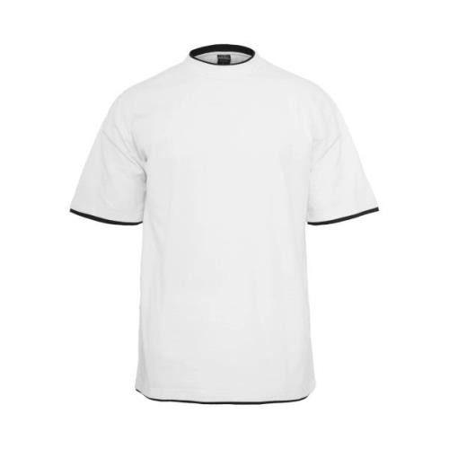 Urban Classics Heren lang t-shirt met contrastdetail