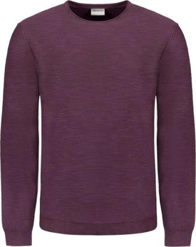 No Excess Pullover crewneck garment dyed + st aubergine