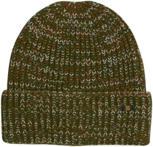 No Excess Beenie 3 coloured melange rib caramel