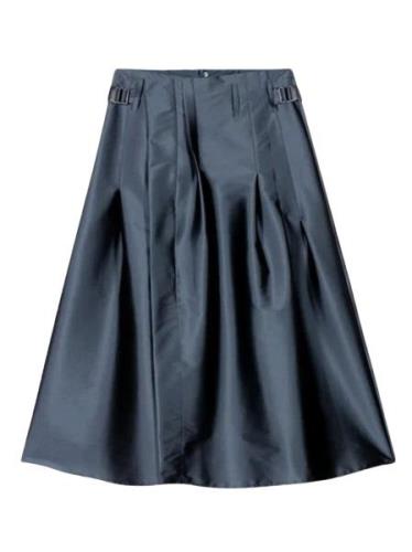 Luisa Cerano Taffeta rok met plooi details