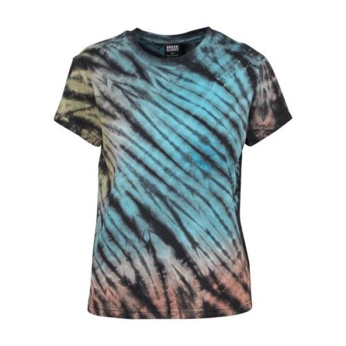 Urban Classics Dames tie dye boyfriend t-shirt