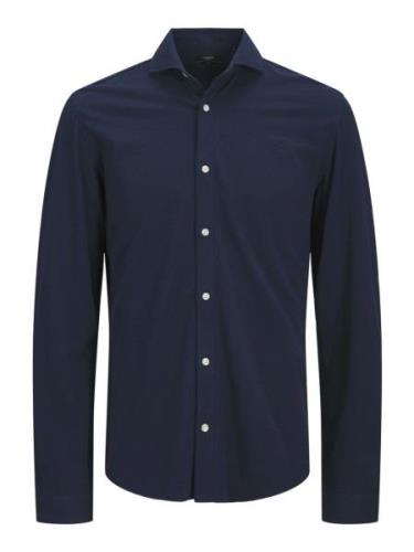 Jack & Jones Jprblalance pique ls shirt smu navy