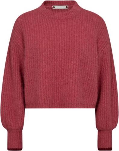 Co'Couture iecc crop rib o-knit magenta