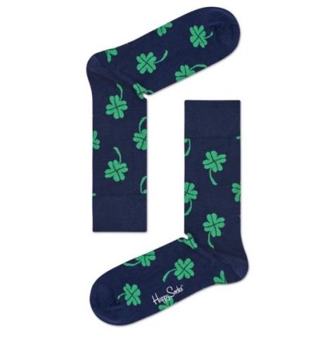 Happy Socks Donkerblauwe big luck sokken printjes unisex