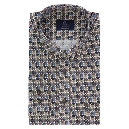 Marco Manzini 24307je26 jerome shirt bd printed poplin