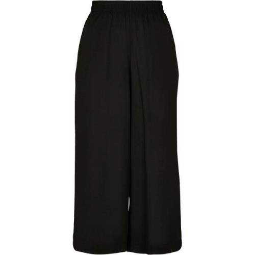 Urban Classics Dames culottes wijde pijpen viscose