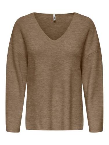 Only Onlkatia ls rib v-neck cc knt