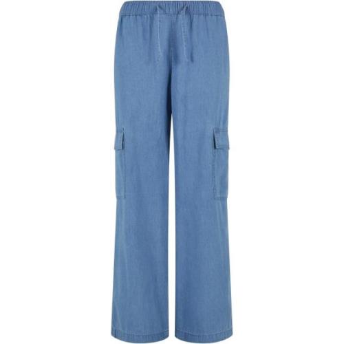 Urban Classics Dames denim lichtgewicht cargo broek