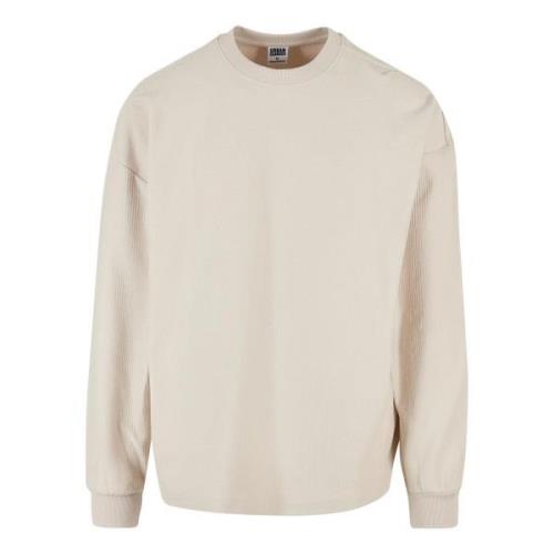 Urban Classics Heren geribd badstof boxy sweatshirt