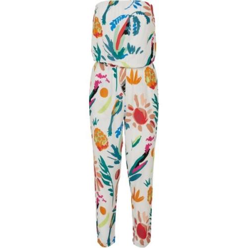 Urban Classics Dames fruit viscose bandeau jumpsuit