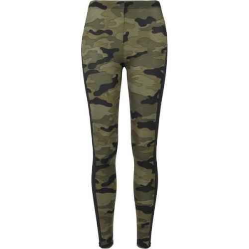 Urban Classics Dames camo gestreepte legging