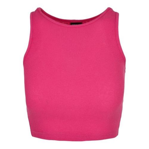 Urban Classics Dames ribbed crop top