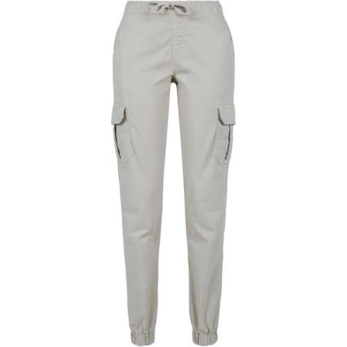 Urban Classics Dames cargo pocket hoge taille joggingbroek