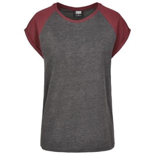 Urban Classics Dames contrast raglan t-shirt