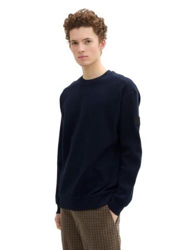 Tom Tailor Structured crew neck sweat