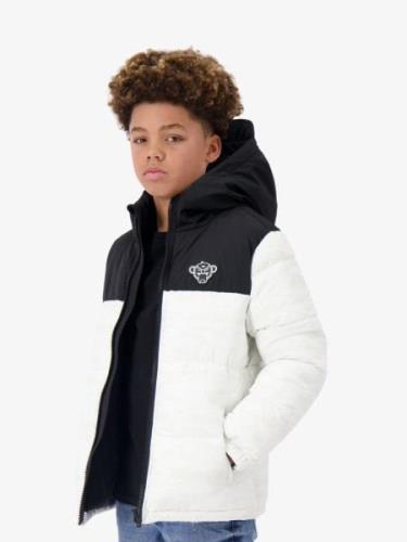 Black Bananas Jongens winterjas peek freeze puffer wit