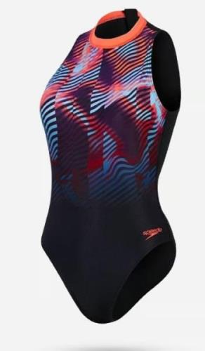 Speedo Eco+ print hydrasuit bla/red 12445-17543