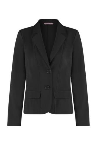 Studio Anneloes bright bonded blazer 94780 9000 black