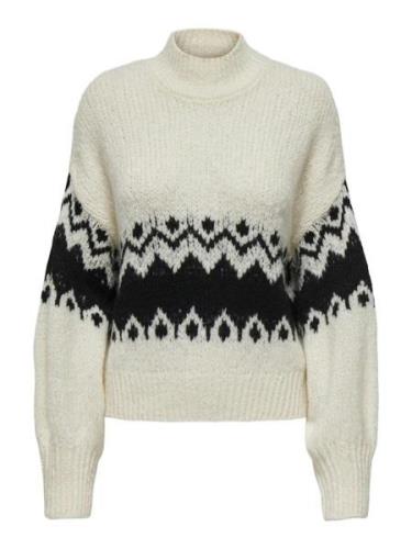 Jacqueline de Yong kilian fair isle l/s hn pullover 15328582 cloud dan...