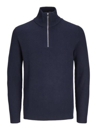 Jack & Jones jjeperfect knit half zip sn 12257773 sky captain