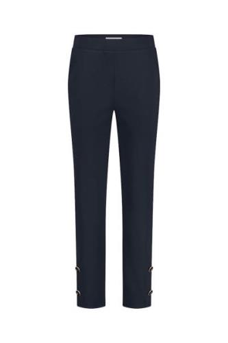 Studio Anneloes ivory button trousers 12010 6900 dark blue