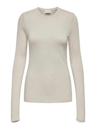 Jacqueline de Yong suma woolblend l/s oneck top jrs 15311144 whitecap ...