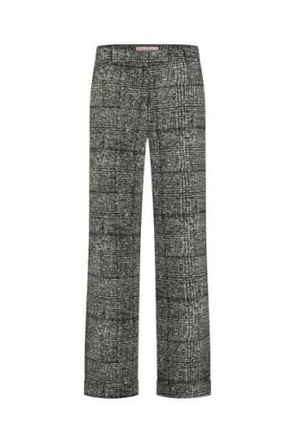 Studio Anneloes ozzie check trousers 11834 9014 black/kit