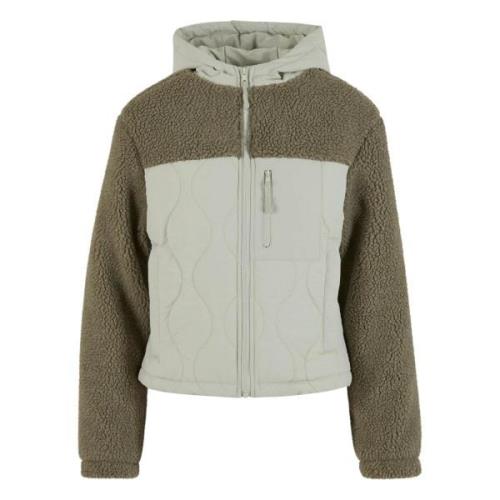 Urban Classics Dames crinkle fleece jas