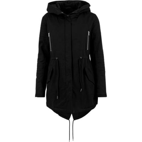 Urban Classics Dames katoenen sherpa gevoerde parka