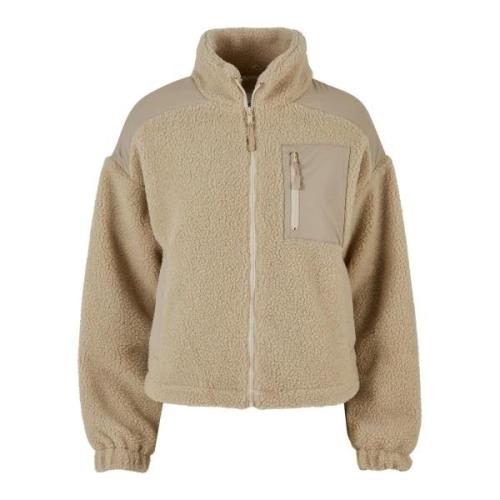 Urban Classics Dames sherpa fleece jas