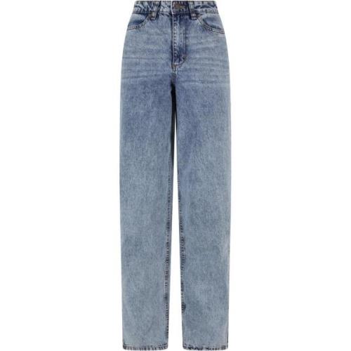 Urban Classics Dames wijd uitgesneden jeans